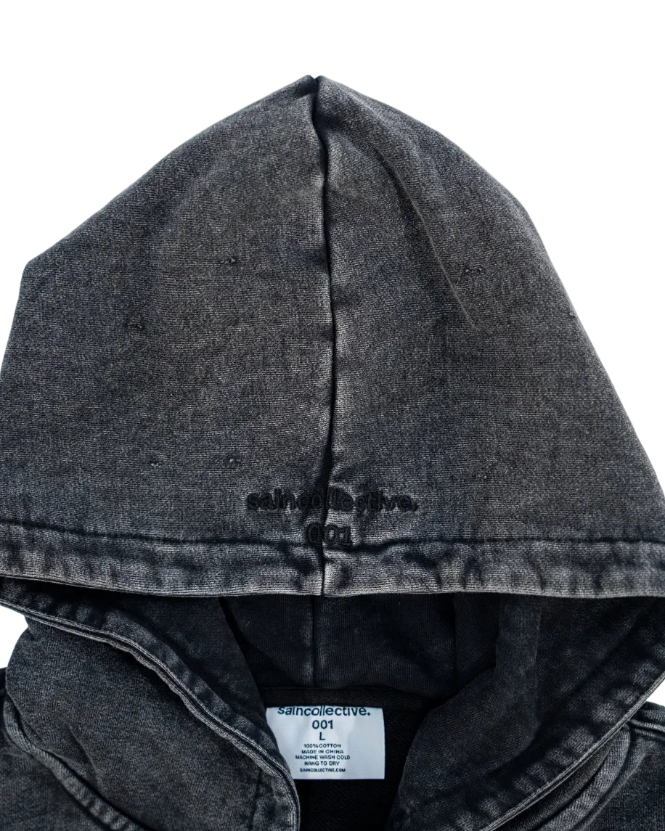 SAIN001 HEAVYWEIGHT ZIPUP (CHARCOAL)