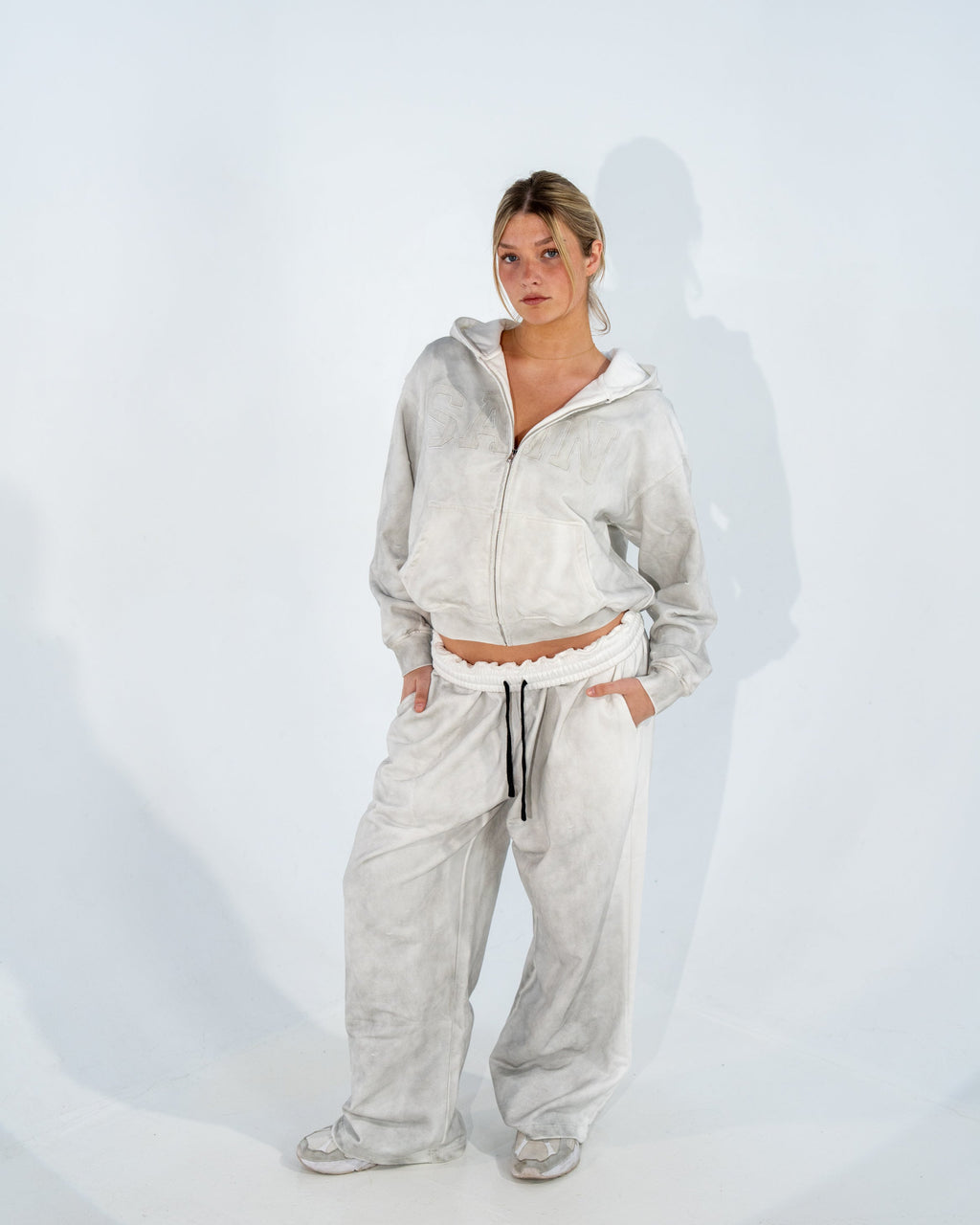 SAIN001 HEAVYWEIGHT SWEATPANTS (STONE)